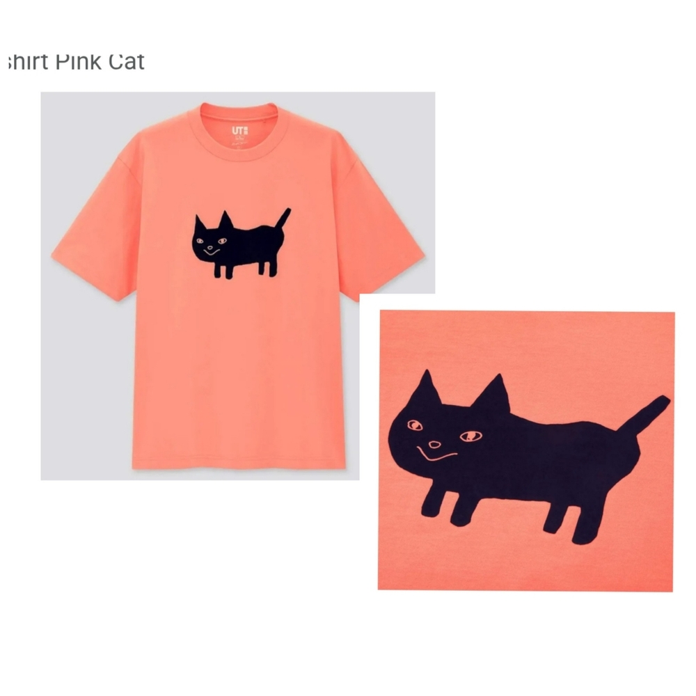 Uniqlo Yonezu Genshi Collaboration UT T-shirt Pink Cat